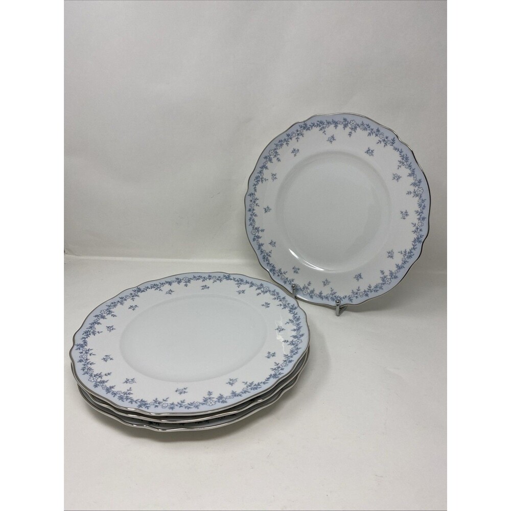 4 Franconia Delphine Dinner Plates K&A Krautheim Selb Bavaria Germany 10 7/8"